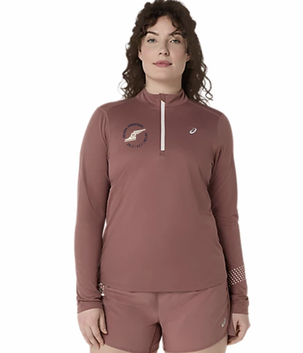 Asics Women's Half Zip — 2025 AKRON MARATHON STORE